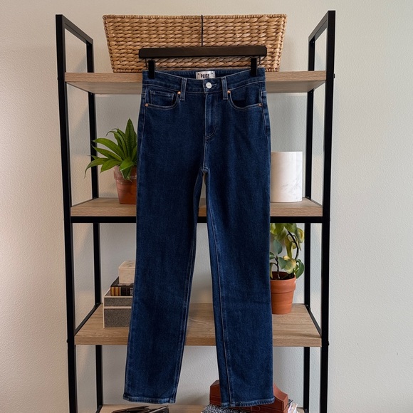 PAIGE Mid-Rise Cindy Straight Leg Ankle Jeans, 25 - Picture 2 of 11